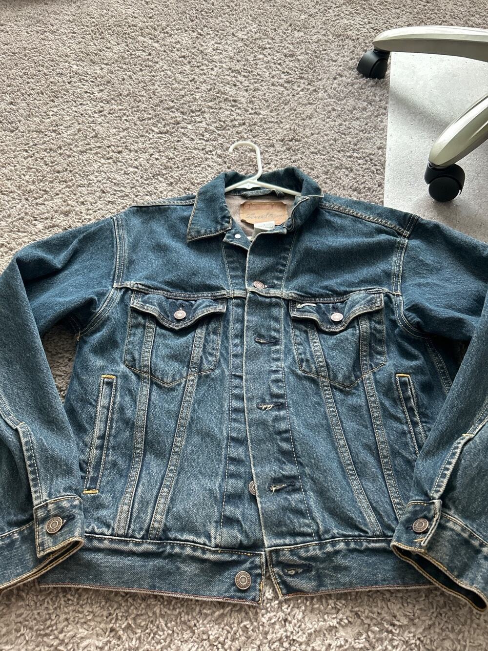 Levi Strauss Signature Denim Trucker Jacket Medium Wash Men's Small